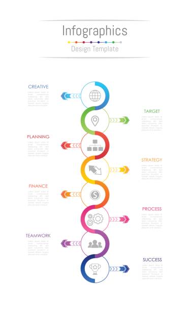 infographic 8 옵션, 부품, 단계, 일정 또는 프로세스와 비즈니스 데이터에 대 한 디자인 요소입니다. 벡터 일러스트입니다. - 8 9 살 stock illustrations