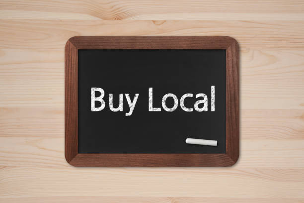 istock Buy Local - Business Chalkboard Background 841795230