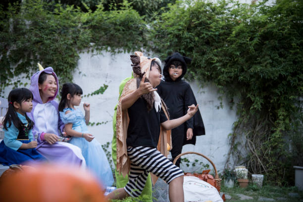 istock Children standing outside and shouting. 841795970