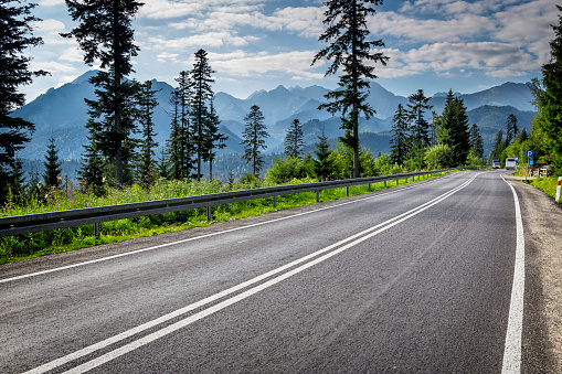 Road through the Tatra Mountains, Poland