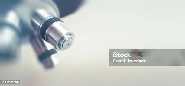 Optical Microscope Science And Laboratory Equipment Stock Photo - Download Image Now