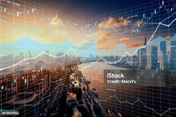 Background Stock Market And Finance Economic Stock Photo - Download Image Now - Finance, Stock Market and Exchange, Sales Occupation