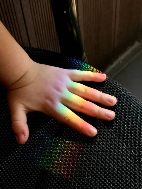 istock Little girl Playing with Rainbow 841806774