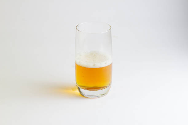 glass of beer isolated on white background
