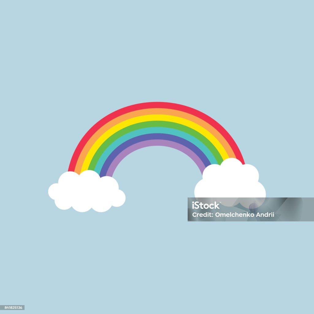 Arc-en-ciel  - clipart vectoriel de Arc en ciel libre de droits