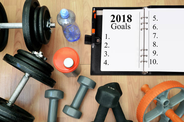 istock Healthy resolutions for the New Year 2018. 841837376