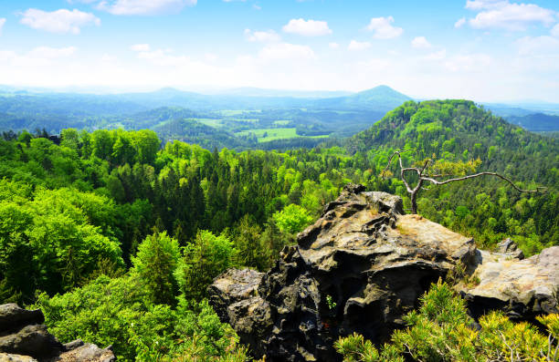 Beautiful landscape in Bohemian Switzerland, Czech Republic.