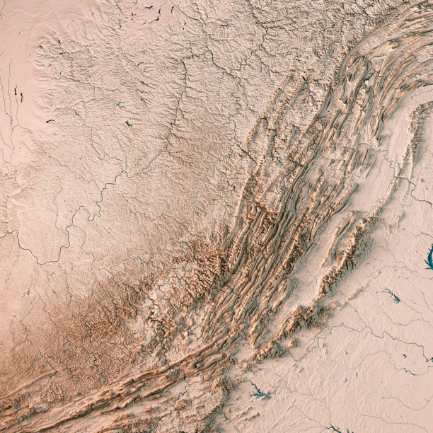 istock West Virginia State USA 3D Render Topographic Map Neutral 841841128