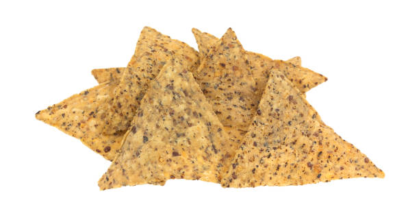 istock Salt and pepper chips isolated on a white background 841847454