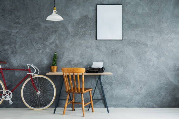 istock Bike next to desk 841847570