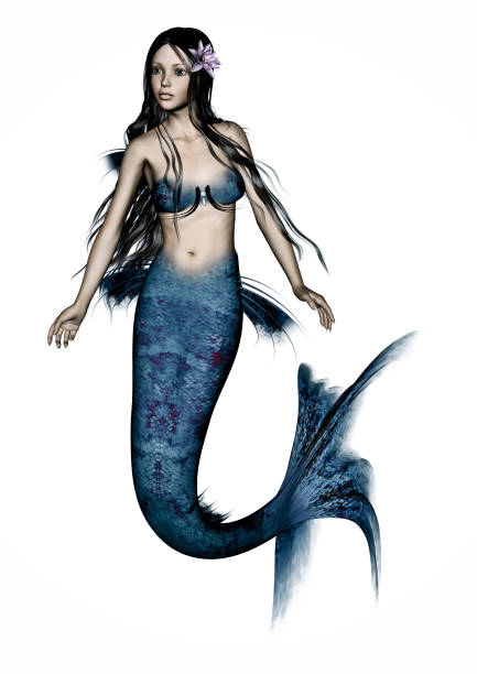 istock 3D Rendering Fantasy Mermaid on White 841862342