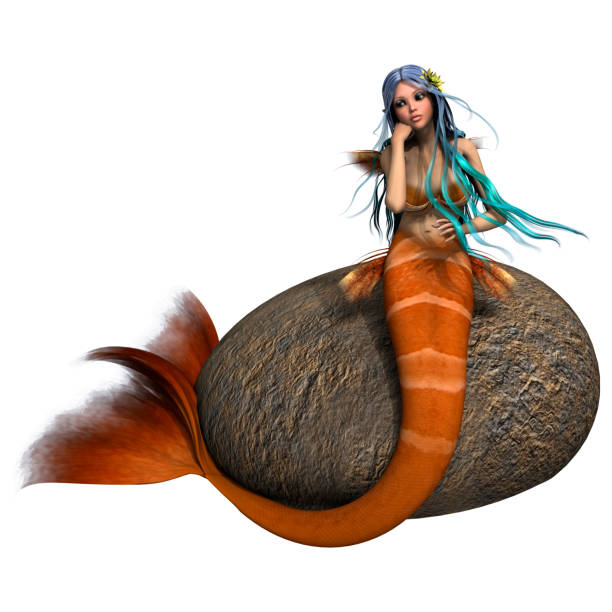 istock 3D Rendering Fantasy Mermaid on White 841862418