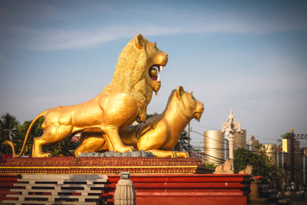 istock Sihanoukville Cambodia famous Lion Statue 841870256