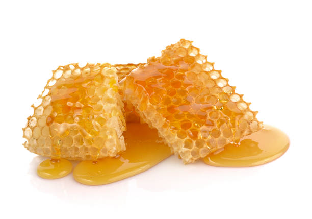 istock Honeycomb close up on a white background 841880822