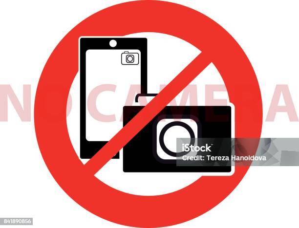 No Camera Symbol On White Background Vector Illustration Stock Illustration - Download Image Now