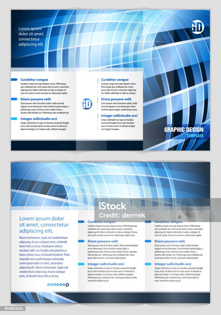 Leaflet Design Example Stock Illustration - Download Image Now ...
