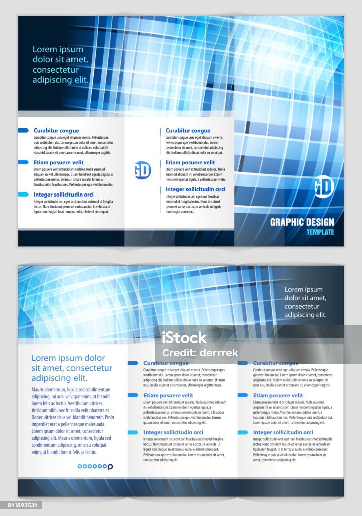 Leaflet Design Example Stock Illustration - Download Image Now ...