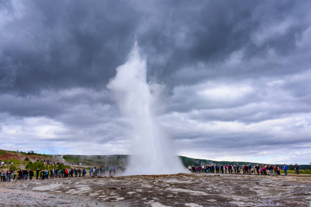 istock Geysir, Iceland, Geothermal Area 841894686