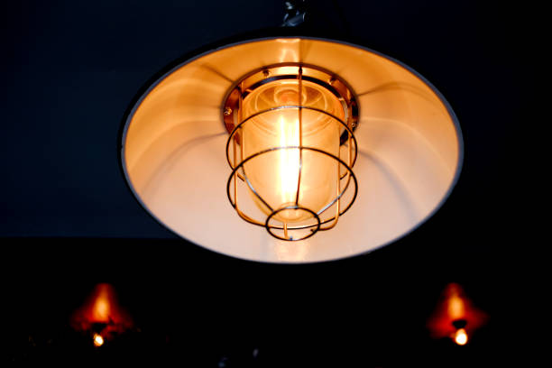 istock Lighting equipment in interior home with dark light picture style 841897996
