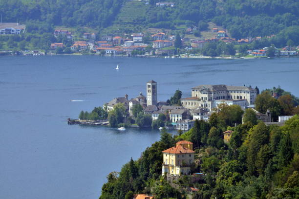 istock view of Lake Orta, Italy 841898794