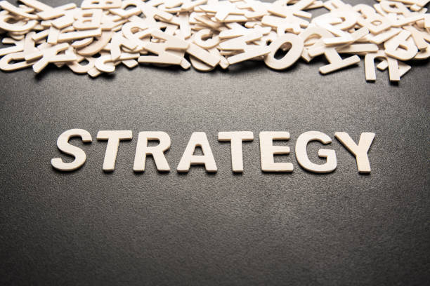 istock wooden letter of word  STRATEGY 841899014