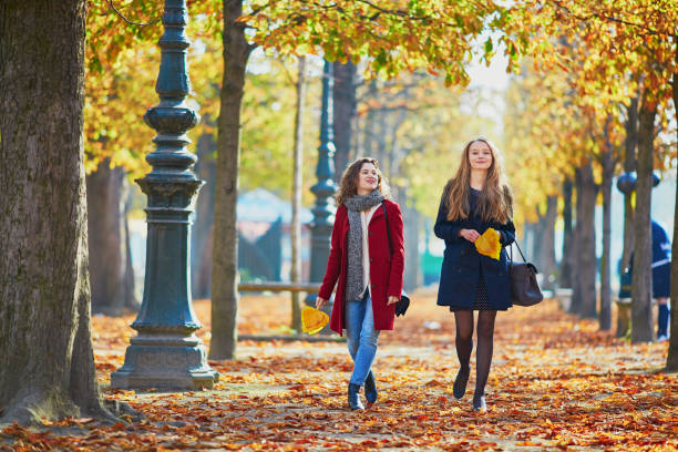 istock Two young girls on a sunny fall day 841901670