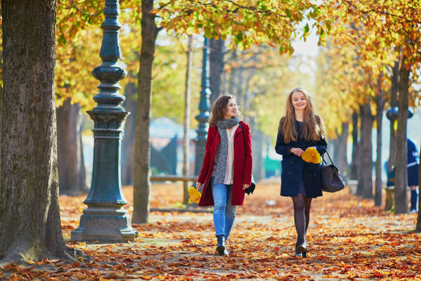 istock Two young girls on a sunny fall day 841901846