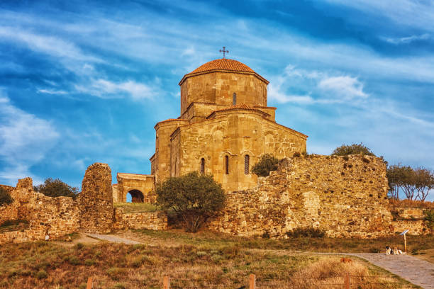 istock Scenic view of Jvari Monastery in Mtskheta, Georgia 841905340