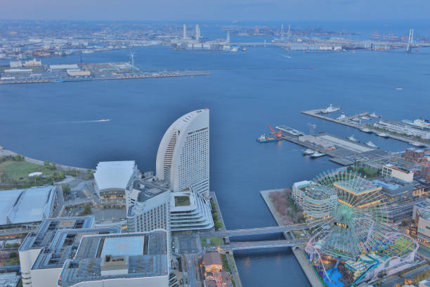 istock Yokohama, Japan waterfront cityscape at night 841905358