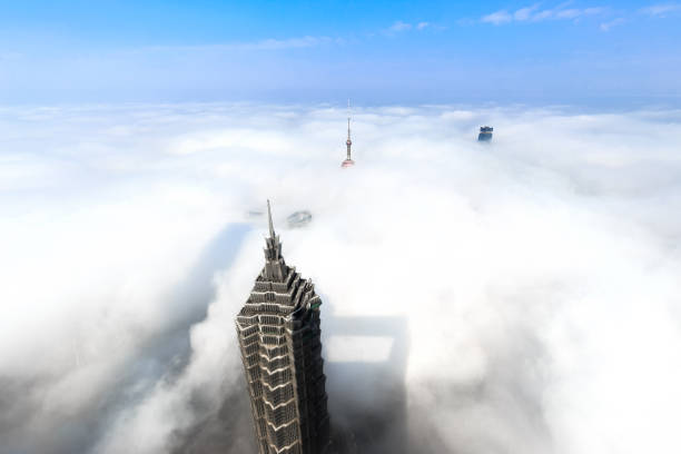 istock Seas of clouds in Shanghai 841909384