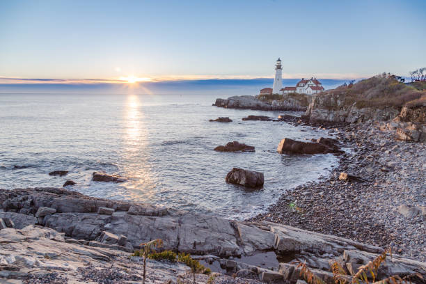 istock Portland Head Lighthouse at dawn 841919878