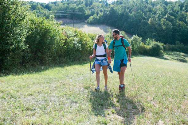 istock Couple looking landscape on the mountain 841931254