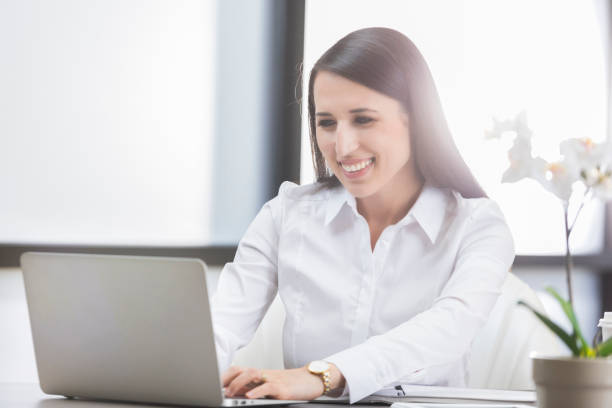 istock Confident female CEO works in her office 841935116