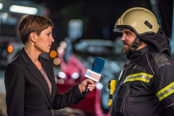 istock Reporter covering news