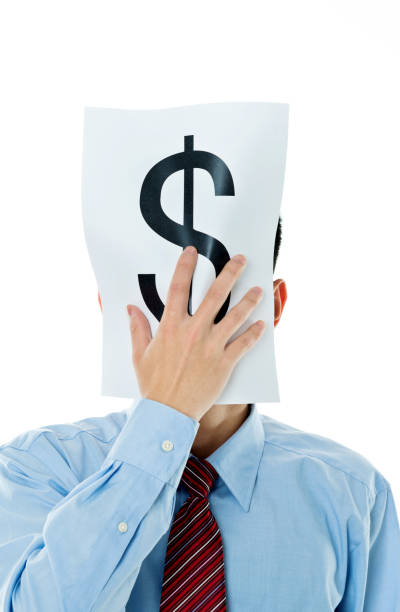 istock Businessman holding a paper with dollar symbol 841941408