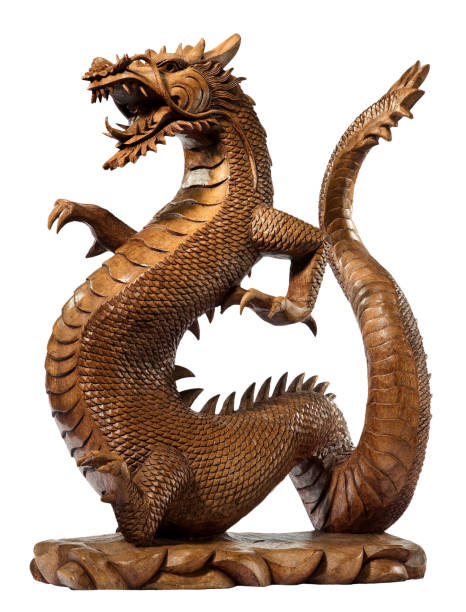 istock dragon carved wooden old 841944546
