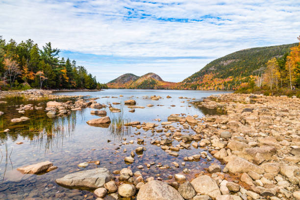 jordan pond, acadia national park maine - 6729 photos et images de collection