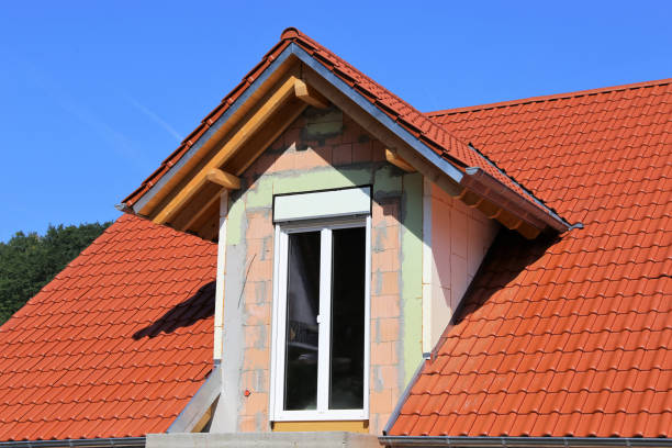 istock Dormers on a new tiled roof 841951530