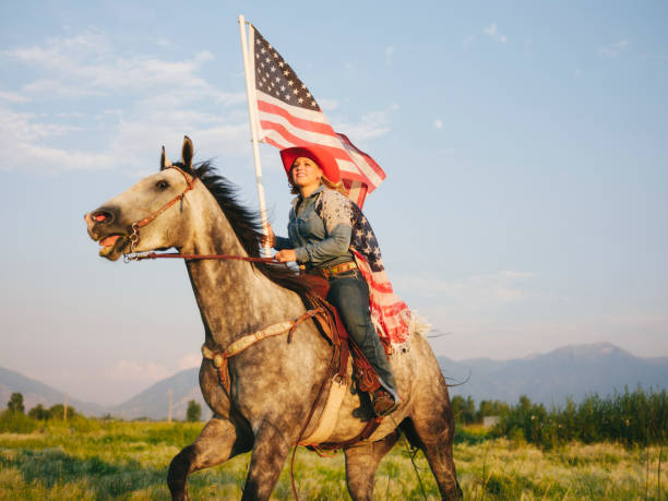 istock Patriotic Cowboy Lifestyle in Utah 841954182