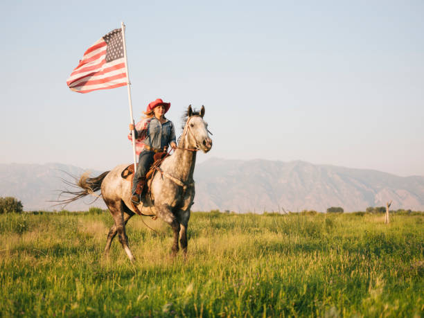 istock Patriotic Cowboy Lifestyle in Utah 841954184