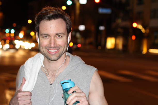 istock Active man smiling in the city 841954988