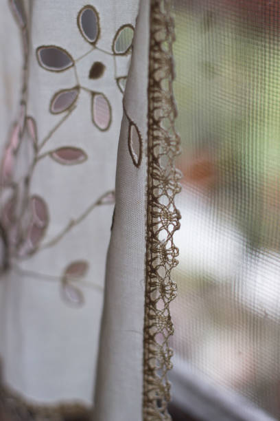 istock Courtains made of fabric and lace 841961350