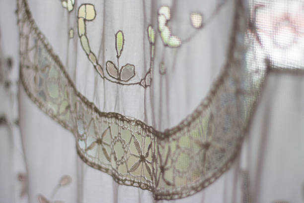 istock Courtains made of fabric and lace 841961412