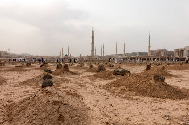 istock Ancient graves in Jannat Al Baqi Cemetery in Medina 841965456