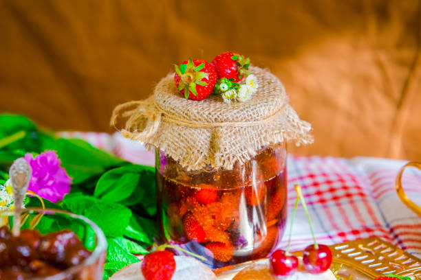 Homemade strawberry jam