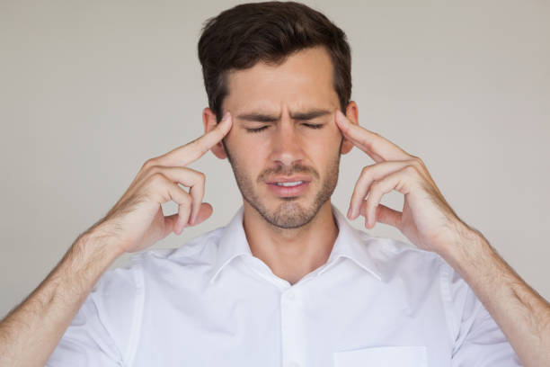 istock Casual businessman getting a headache 841971646