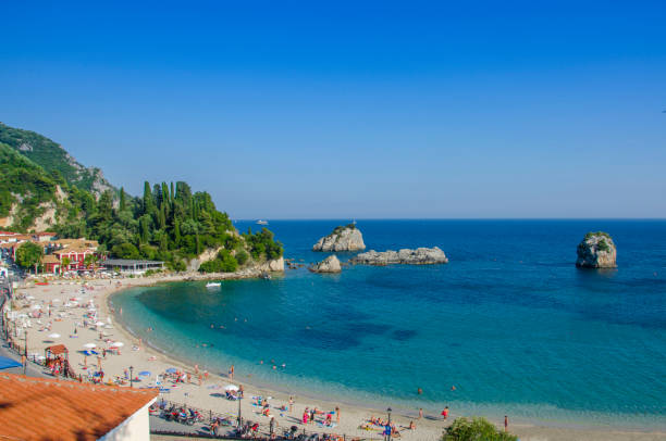 istock Greece - Parga - Ionian Sea - City beach 841978682