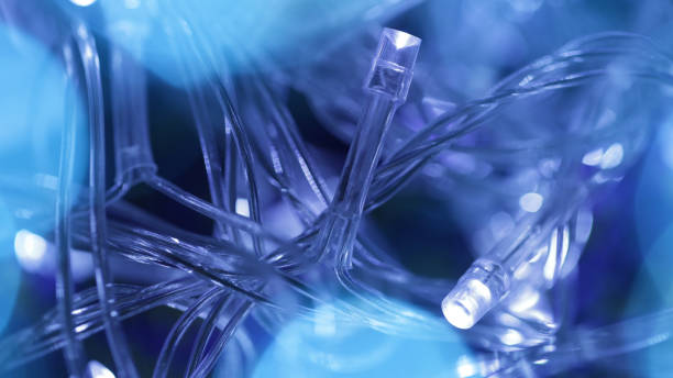 istock Close up LED lights garland 841981234