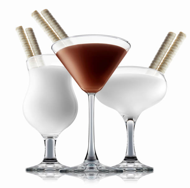 istock chocolate and milk cocktail set 841985624