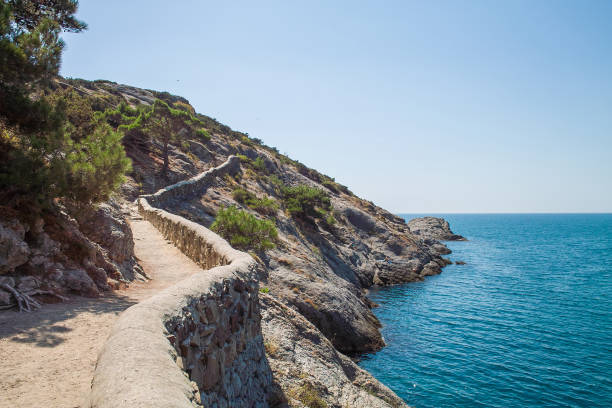istock Path along the sea and mountain 841991098
